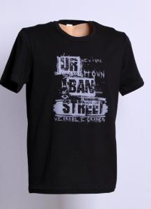 Tričko URBAN STREET , Dospělé velikosti - M , Barva - Čierna