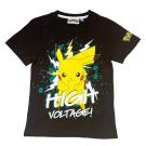 Tričko pokémon Pikachu High Voltage čierna , Velikost - 128 , Barva - Čierna