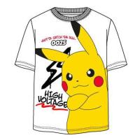 Tričko Pokémon Pikatchu 0025 , Velikost - 116 , Barva - Biela