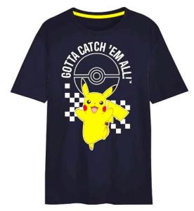 TRIČKO POKÉMON Pikachu krátky rukáv čierna , Velikost - 110/116 , Barva - Čierna