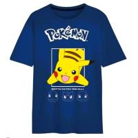 TRIČKO POKÉMON Pikachu krátky rukáv modrá , Velikost - 146/152 , Barva - Modrá