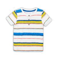 Tričko pruhované , Velikost - 110/116 , Barva - Bielo-modrá
