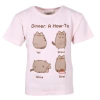 Tričko Pusheen , Velikost - 134/140 , Barva - Svetlo ružová
