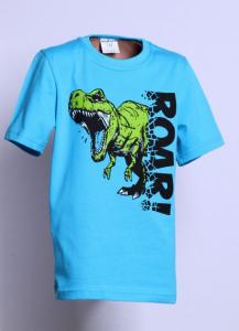 Tričko ROAR dinosaurus , Velikost - 140 , Barva - Modrá