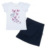 Tričko so sukienkou New Baby Butterflies , Velikost - 62 , Barva - Modrá
