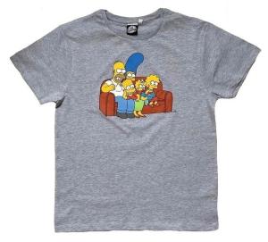 Tričko Simpson , Dospělé velikosti - S , Barva - Šedá