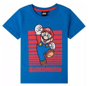 Tričko Super Mario , Velikost - 110 , Barva - Modrá