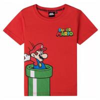 Tričko Super Mario , Velikost - 104 , Barva - Červená
