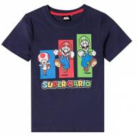 Tričko Super Mario , Velikost - 104 , Barva - Tmavo modrá