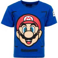Tričko Super Mario , Velikost - 110 , Barva - Modrá