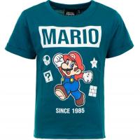 Tričko Super Mario , Velikost - 98 , Barva - Petrolejová
