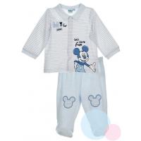 Tričko a polodupačky Mickey , Velikost - 56 , Barva - Světlo modrá