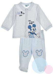 Tričko a polodupačky Mickey , Velikost - 56 , Barva - Světlo modrá