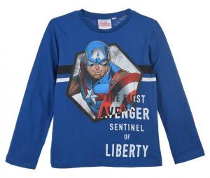 Tričko Avengers - Kapitán Amerika , Velikost - 104 , Barva - Modrá