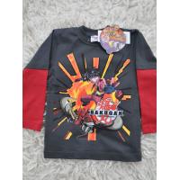 Tričko Bakugan s dlhým rukávom , Velikost - 104 , Barva - Grafit