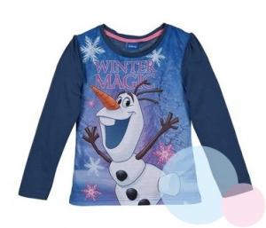 Tričko Frozen Olaf , Barva - Tmavo modrá