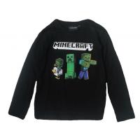 TRIKO MINECRAFT , Velikost - 128 , Barva - Čierna