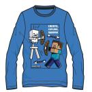 Triko Minecraft , Velikost - 140 , Barva - Modrá