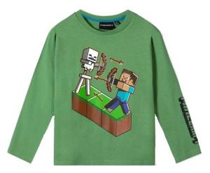 TRIKO MINECRAFT , Velikost - 134 , Barva - Zelená