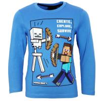 TRIKO MINECRAFT , Velikost - 152 , Barva - Modrá