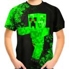 Tričko Minecraft Creeper čierno zelená , Velikost - 122/128 , Barva - Černo-zelená