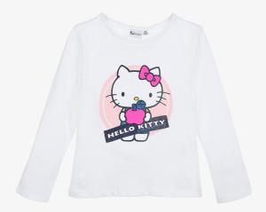 Tričko s dlhým rukávom Hello Kitty , Velikost - 98 , Barva - Biela