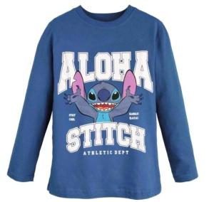 Tričko s dlhým rukávom Lilo a Stitch , Velikost - 98 , Barva - Modrá