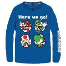 TRIKO SUPER MARIO , Velikost - 116/122 , Barva - Modrá
