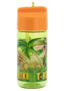 Fľaša Dinosaurus tritan , Velikost lahve - 430 ml , Barva - Zeleno-oranžová