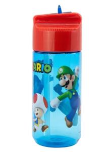 Fľaša Super Mario tritan , Velikost lahve - 430 ml , Barva - Modro-červená