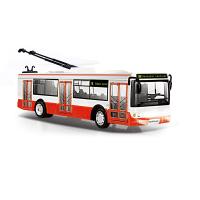 Trolejbus, ktorý hlási zastávky česky, 28 cm , Barva - Červená