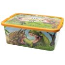 ÚLOŽNÝ BOX DINOSAURUS , Barva - Zeleno-oranžová