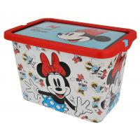 ÚLOŽNÝ BOX Minnie Mouse , Barva - Bielo-červená