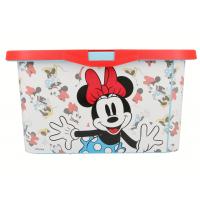 ÚLOŽNÝ BOX MINNIE 13l , Barva - Bielo-červená