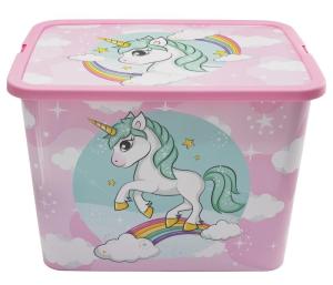 ÚLOŽNÝ BOX UNICORN , Barva - Ružová