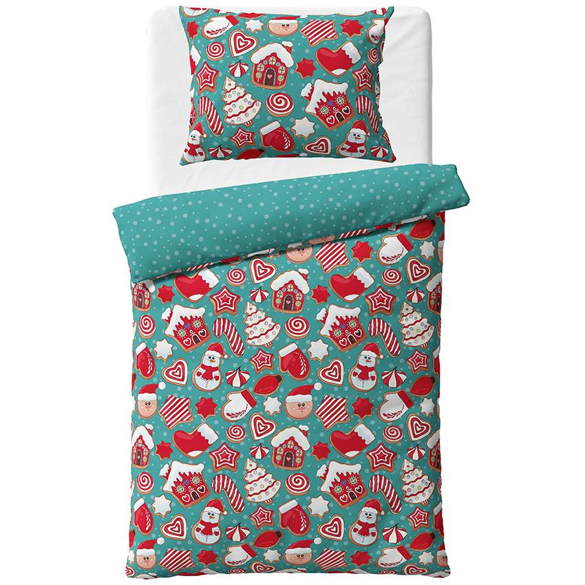 Vianočné bavlnené obliečky Perníčková Show