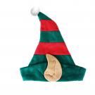 Vianočná čiapka Elf , Barva - Červeno-zelená
