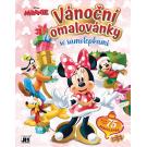 Vianočné omaľovánka so samolepkami Minnie , Barva - Barevná