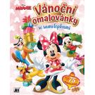 Vianočné omaľovánka so samolepkami Minnie , Barva - Barevná