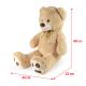 Veľký plyšový medveď Fido, 100 cm , Barva - Béžová-2