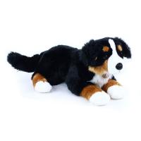 Veľký plyšový pes salašnícky ležiaci, 61 cm , Barva - Čierna