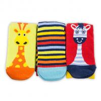 Veselé ponožky FUNNY zoo 3ks , Velikost ponožky - 23-26 , Barva - Barevná