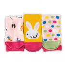 Veselé ponožky FUNNY zajačik 3ks , Velikost ponožky - 23-26 , Barva - Ružová