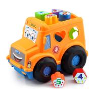Vkladačka BABY autobus pre najmenších oranžový , Barva - Barevná