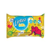 Vlhčené obrúsky Linteo Baby Kids 15 ks , Barva - Biela