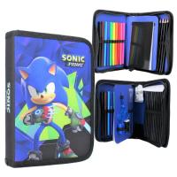 Penál Sonic vybavený , Barva - Modrá