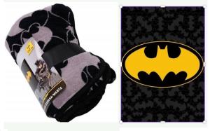 Deka Batman XL , Barva - Čierna , Rozměr textilu - 120x150
