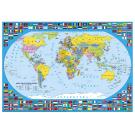 Podložka XL mapa sveta , Barva - Modrá
