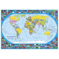 Podložka XL mapa světa , Barva - Modrá