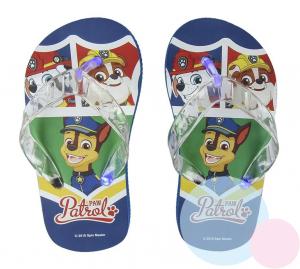 Žabky Paw Patrol svietiace , Barva - Modrá